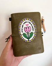 Load image into Gallery viewer, Stop and Smell the Flowers ✿ Stick-On Embroidered Patch (Pink)