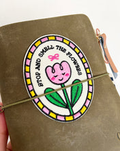 Load image into Gallery viewer, Stop and Smell the Flowers ✿ Stick-On Embroidered Patch (Pink)