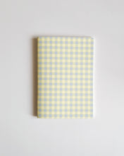 Load image into Gallery viewer, Gingham Green Blue Yellow ✺ A6 Pocket Journal