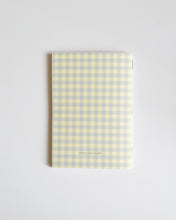 Load image into Gallery viewer, Gingham Green Blue Yellow ✺ A6 Pocket Journal