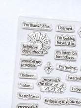 Load image into Gallery viewer, Daily Check-In Clear Stamp Sheet