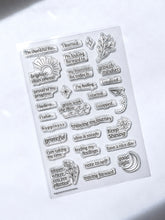 Load image into Gallery viewer, Daily Check-In Clear Stamp Sheet