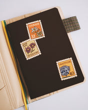 Load image into Gallery viewer, Stamps Dark Brown ✺ A6 Pocket Journal