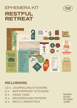Load image into Gallery viewer, Restful Retreat Ephemera Kit ๐