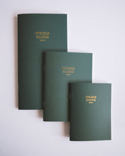 Load image into Gallery viewer, Sticker Keeper ◍ Pocket A6 Size (Forest Green with Gold Foil)