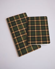 Load image into Gallery viewer, Plaid Green ✺ A6 Pocket Journal