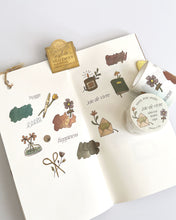 Load image into Gallery viewer, Joie de Vivre 🌼 Kiss-Cut Washi Tape (Pre-Cut Sticker Roll)