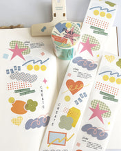 Load image into Gallery viewer, PLAY π Kiss-Cut Washi Tape (Pre-Cut Sticker Roll)