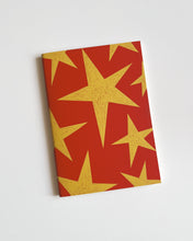 Load image into Gallery viewer, Stars Red ✺ A6 Pocket Journal | New Version
