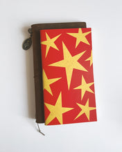 Load image into Gallery viewer, Stars Red ✺ Travel-sized Journal | New Version