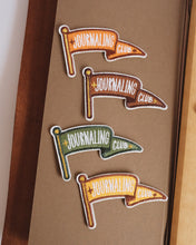 Load image into Gallery viewer, Journaling Club Flag ⚐ Stick-On Embroidered Patch (Yellow)