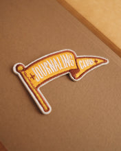 Load image into Gallery viewer, Journaling Club Flag ⚐ Stick-On Embroidered Patch (Yellow)