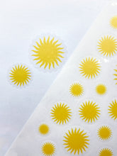Load image into Gallery viewer, Golden & Colorful Sun Sticker Sheets