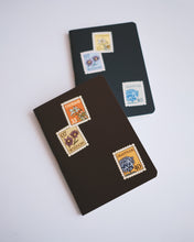 Load image into Gallery viewer, Stamps Dark Brown ✺ A6 Pocket Journal