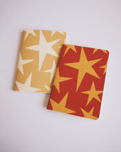 Load image into Gallery viewer, Stars Red ✺ A6 Pocket Journal