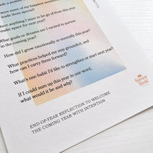 Load image into Gallery viewer, *Limited Edition* Year-End Journal Prompts Print