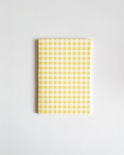 Load image into Gallery viewer, Gingham Yellow ✺ A6 Pocket Journal