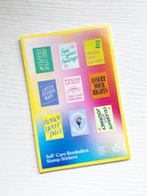 Load image into Gallery viewer, Self-Care Reminders Stamp Sticker Sheet
