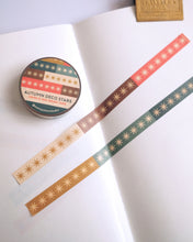 Load image into Gallery viewer, Autumn Deco Stars Slim Washi Tape
