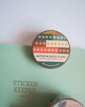 Load image into Gallery viewer, Autumn Deco Stars Slim Washi Tape
