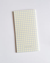 Load image into Gallery viewer, Gingham Green Blue Yellow ✺ Travel-sized Journal
