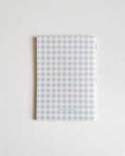 Load image into Gallery viewer, Gingham Pink Blue ✺ A6 Pocket Journal
