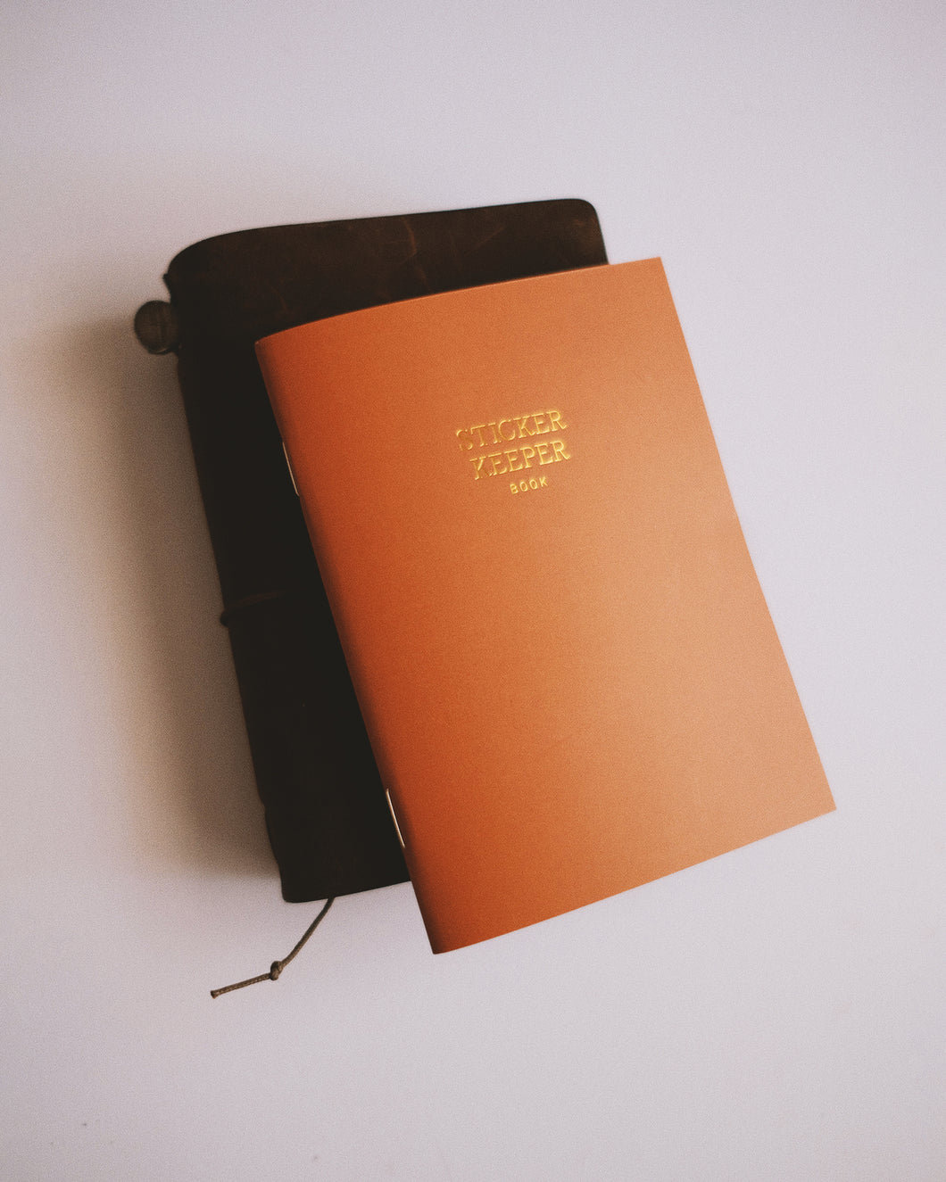 Sticker Keeper  ◍ Passport Size (Camel with Gold Foil)