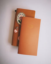 Load image into Gallery viewer, Sticker Keeper  ◍ Travel Size (Camel with Gold Foil)
