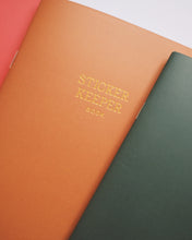 Load image into Gallery viewer, Sticker Keeper  ◍ Travel Size (Camel with Gold Foil)
