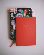 Load image into Gallery viewer, Sticker Keeper  ◍ Pocket A6 Size (Cherry Red with Gold Foil)
