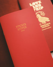 Load image into Gallery viewer, Sticker Keeper  ◍ Travel Size (Cherry Red with Gold Foil)

