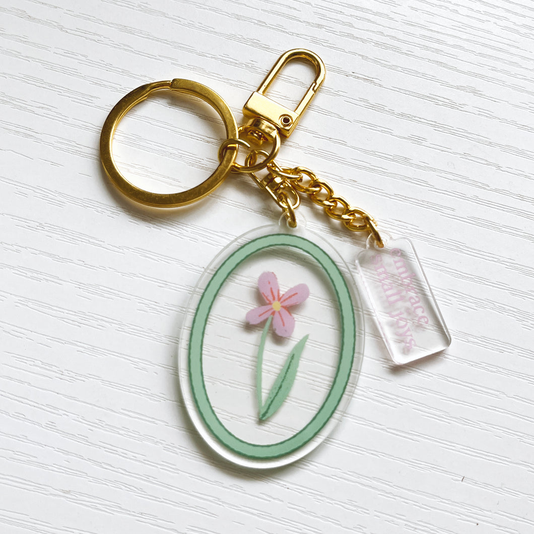 Embrace Small Joys Keychain