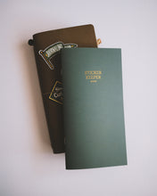 Load image into Gallery viewer, Sticker Keeper  ◍ Travel Size (Forest Green with Gold Foil)

