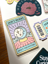 Load image into Gallery viewer, Don't Worry About the Future Moon Tarot ✧ Special Sticker Flake
