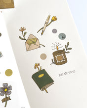 Load image into Gallery viewer, Joie de Vivre 🌼 Rub-on Transfer Sticker Sheet
