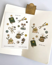 Load image into Gallery viewer, Joie de Vivre 🌼 Rub-on Transfer Sticker Sheet
