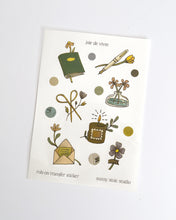 Load image into Gallery viewer, Joie de Vivre 🌼 Rub-on Transfer Sticker Sheet
