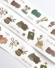 Load image into Gallery viewer, Joie de Vivre 🌼 Kiss-Cut Washi Tape (Pre-Cut Sticker Roll)
