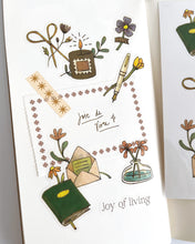 Load image into Gallery viewer, Joie de Vivre 🌼 Clear Sticker Sheet
