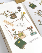Load image into Gallery viewer, Joie de Vivre 🌼 Clear Sticker Sheet

