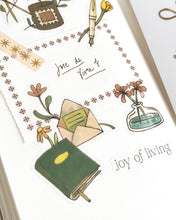 Load image into Gallery viewer, Joie de Vivre 🌼 Clear Sticker Sheet
