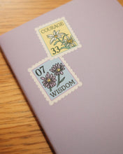 Load image into Gallery viewer, Stamps Lilac ✺ Travel-sized Journal | New Version

