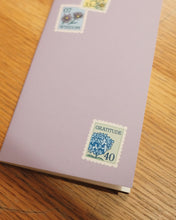 Load image into Gallery viewer, Stamps Lilac ✺ Travel-sized Journal | New Version
