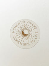 Load image into Gallery viewer, Memento Vivere ✧ Special Sticker Flake
