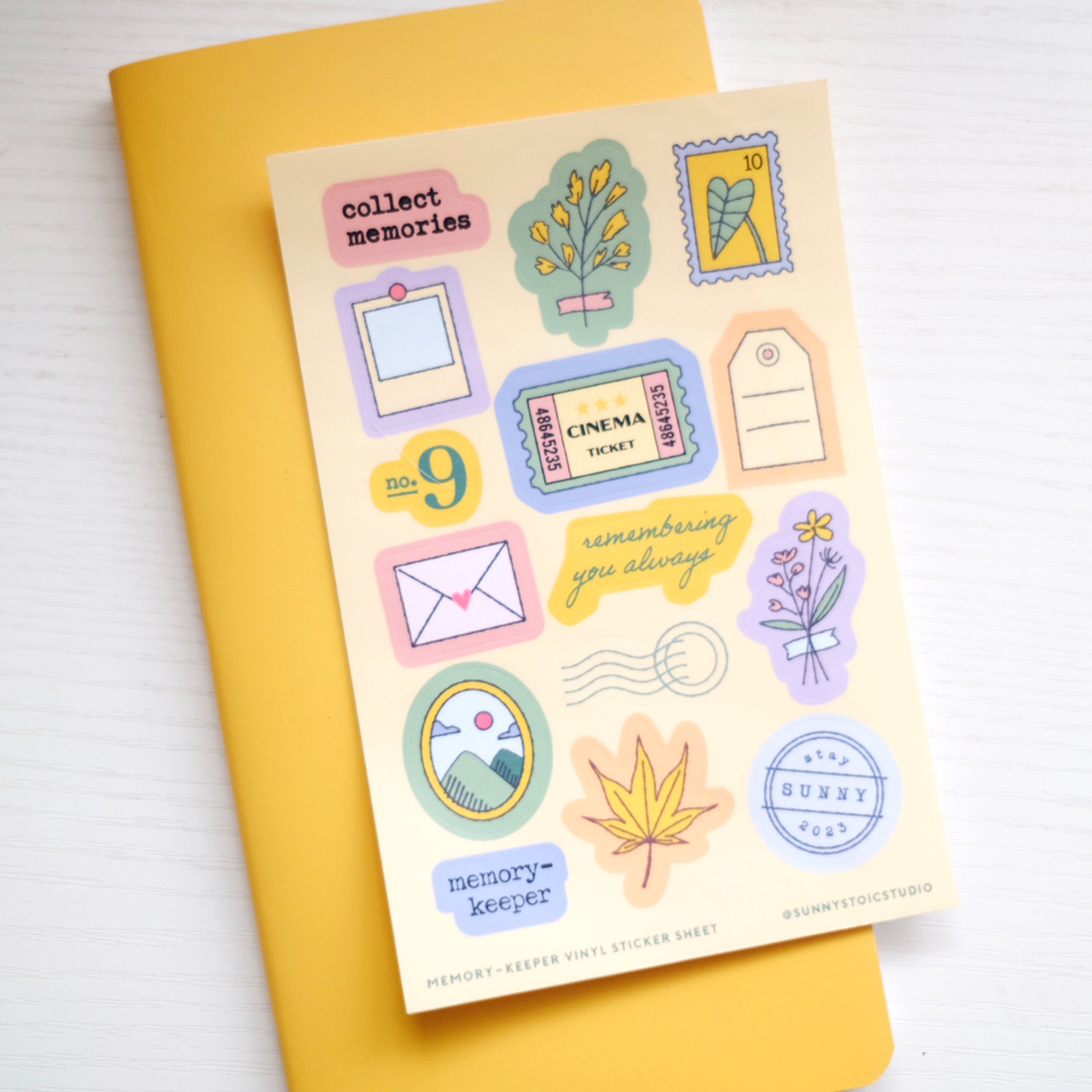 Memory Keeper Sticker Sheet – Sunny Stoic Studio