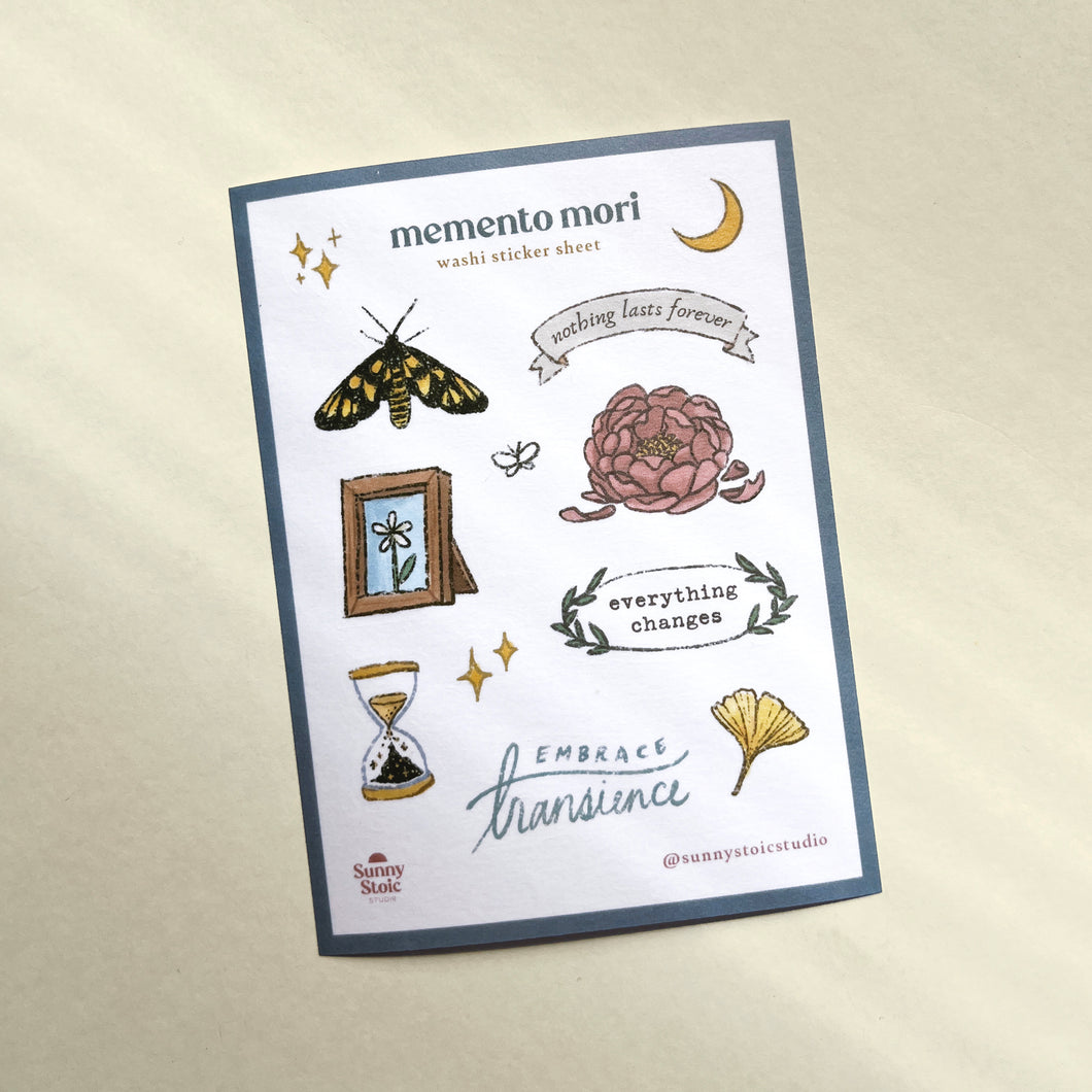 Memento Washi Sticker Sheets