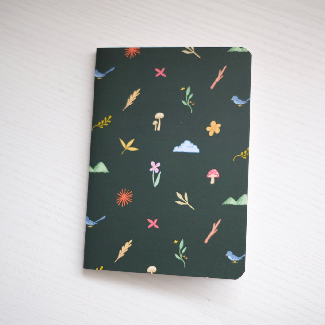 Nature Walk Moss ✺ A6 Pocket Journal