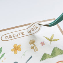 Load image into Gallery viewer, Nature Walk Washi Sticker Sheet
