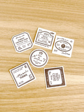 Load image into Gallery viewer, [SAMPLER] OURS Studio Grocery Labels Letterpress Badge Paper Deco
