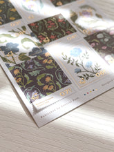 Load image into Gallery viewer, [SAMPLER] OURS Studio The Wayfarer&#39;s Journal Stamp Sticker Sheet with Gold Foil

